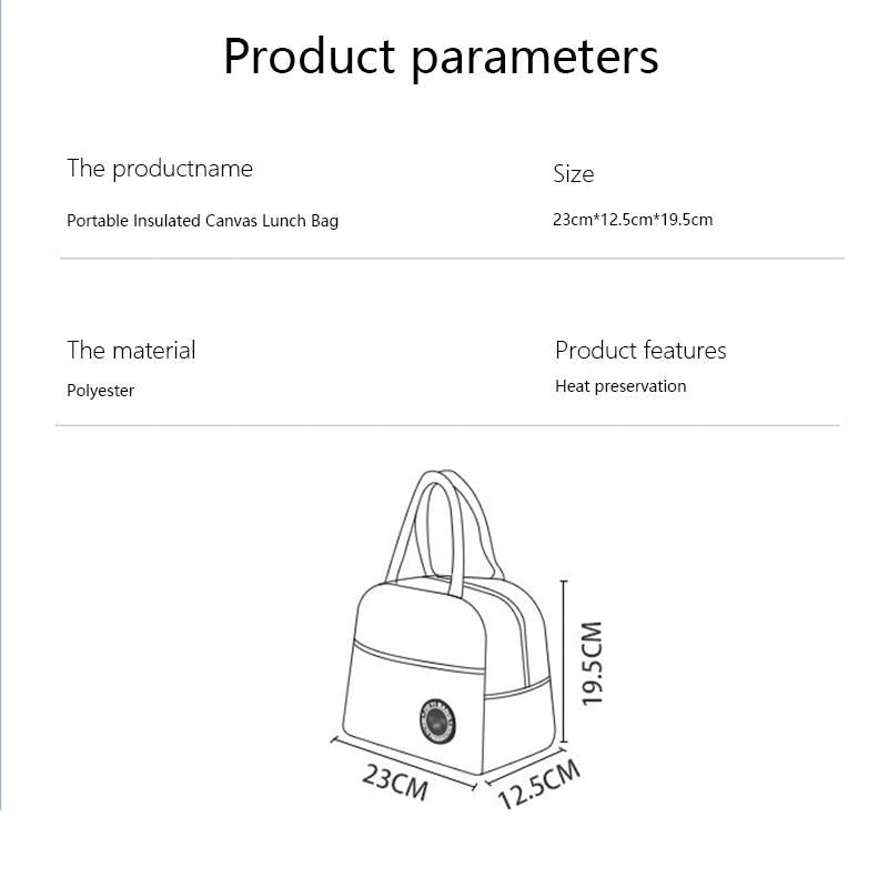 Portable thermal lunch bag