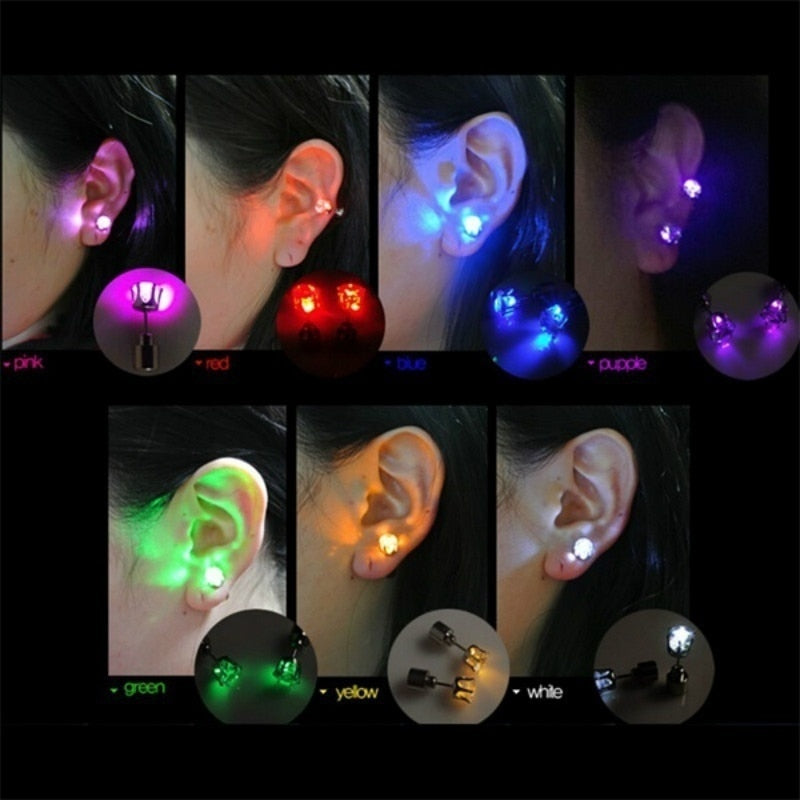 Party LED bling ear studs